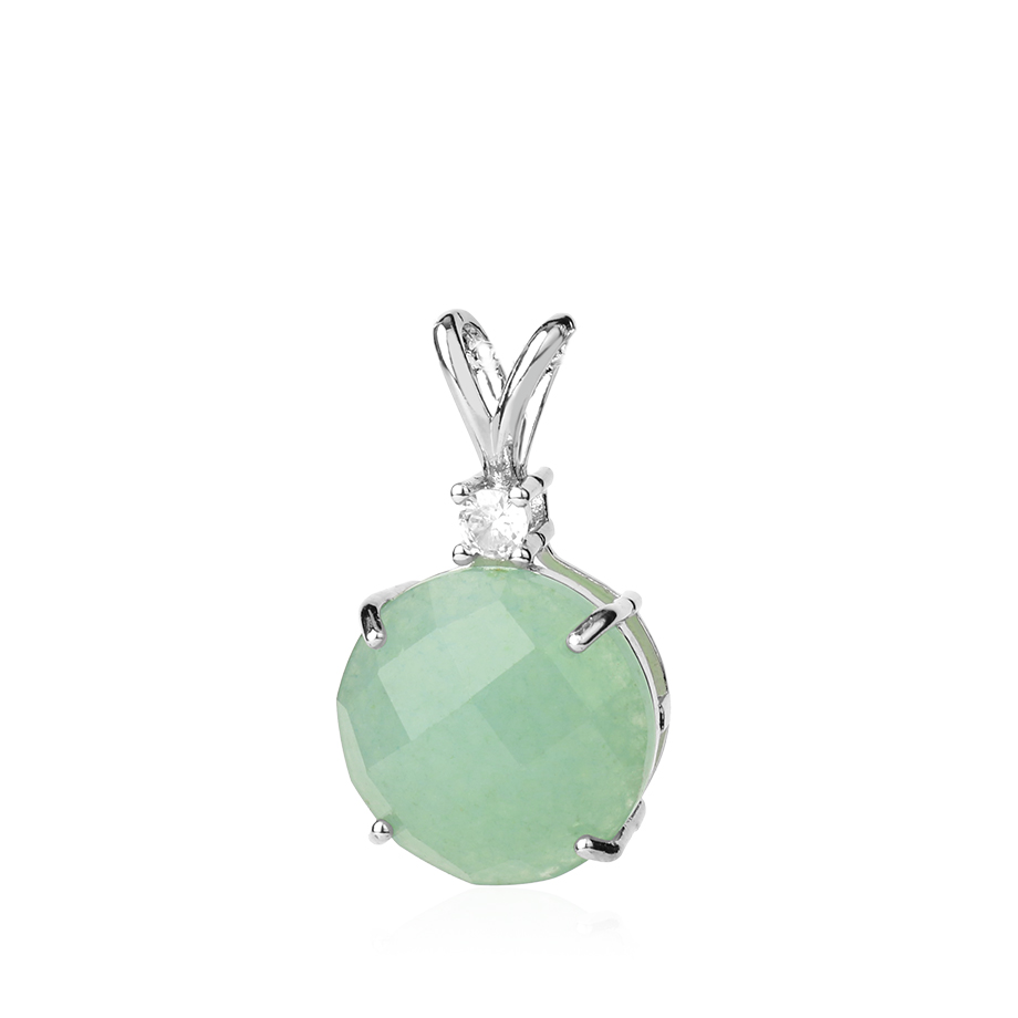 Pendentif Guérison en Aventurine verte "Développement & Épanouissement"