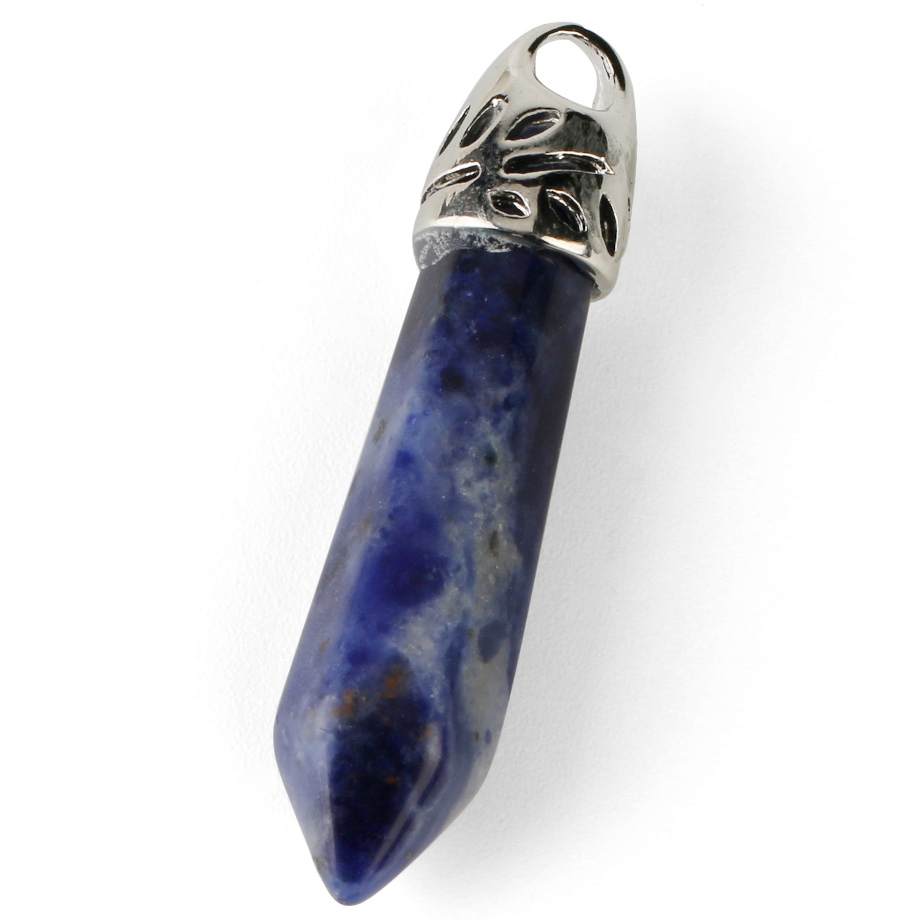 Pendentif Guérison en Sodalite "Humilité & Courage" - Prisme