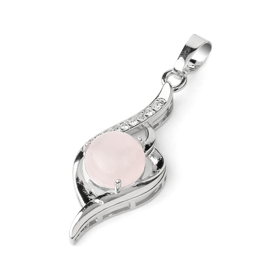 Pendentif en Quartz rose "Amour & Confiance en soi"