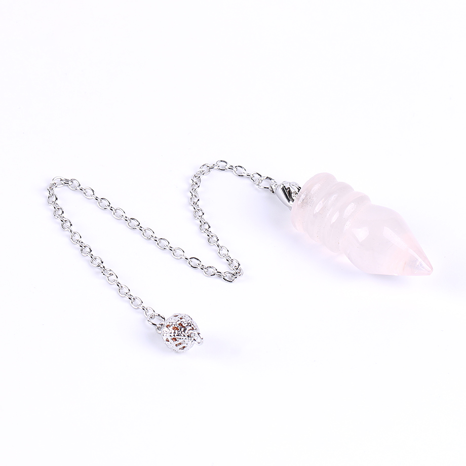 Pendule Guérison en Quartz rose "Amour & Confiance en soi"