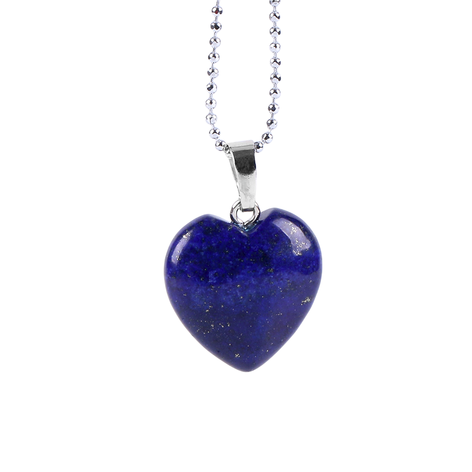 Chaîne et son Pendentif Guérison en Lapis-Lazuli "Santé & Harmonie" - Coeur