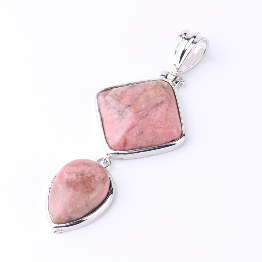 Pendentif en Rhodonite "Amour & Bienveillance"