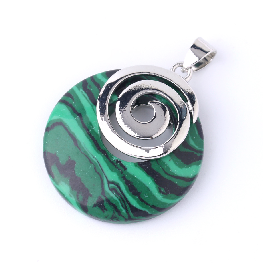 Pendentif en Malachite "Protection & Clairvoyance"