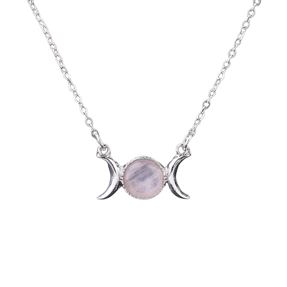 Chaîne et son Pendentif en Quartz rose "Amour & Confiance en soi"