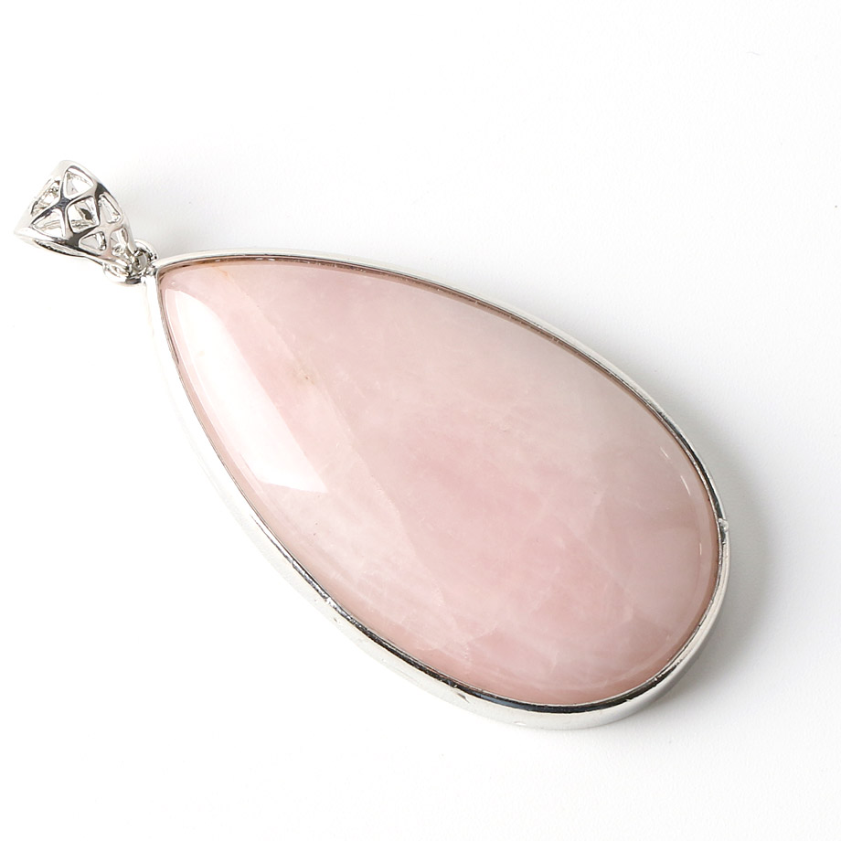 Pendentif Guérison en Quartz rose "Amour & Confiance en soi" - Goutte