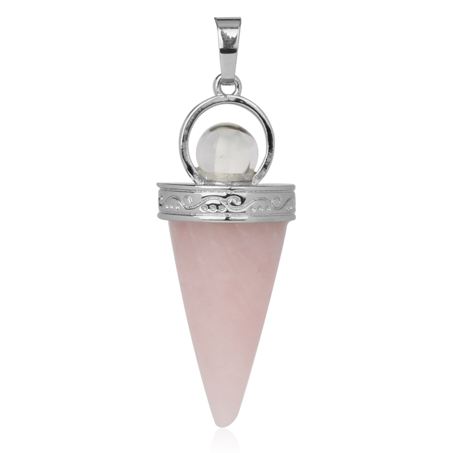 Pendentif Guérison en Quartz rose "Amour & Confiance en soi"