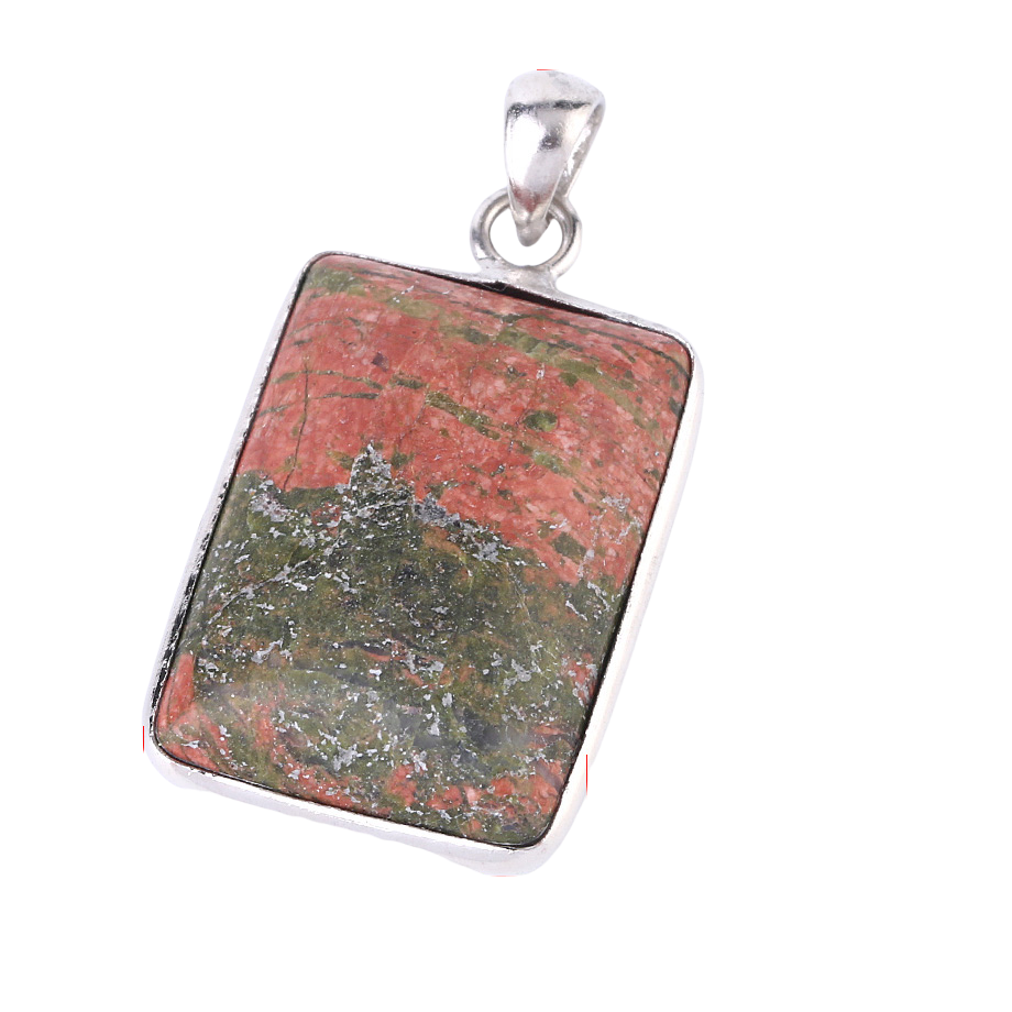 Pendentif Reiki en Unakite "Confiance & Sagesse"