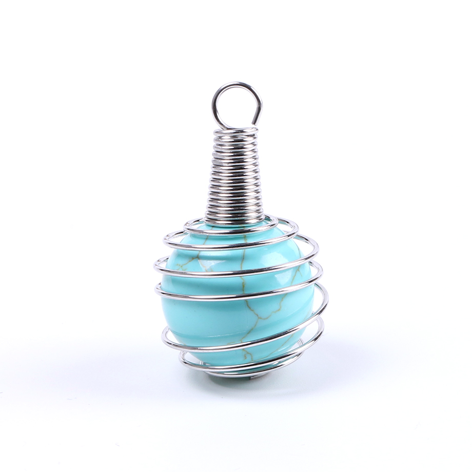 Pendentif Reiki en Turquoise "Stabilité & Empathie"