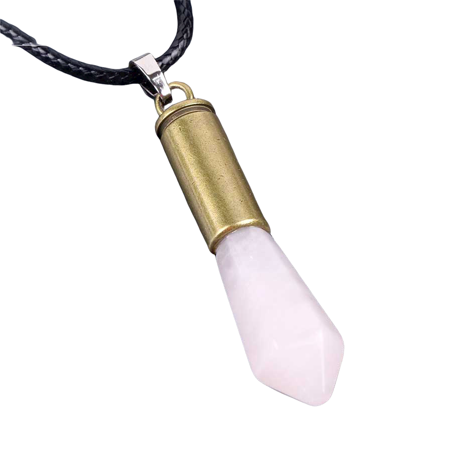 Cordon et son Pendentif Guérison en Quartz rose "Amour & Confiance en soi"