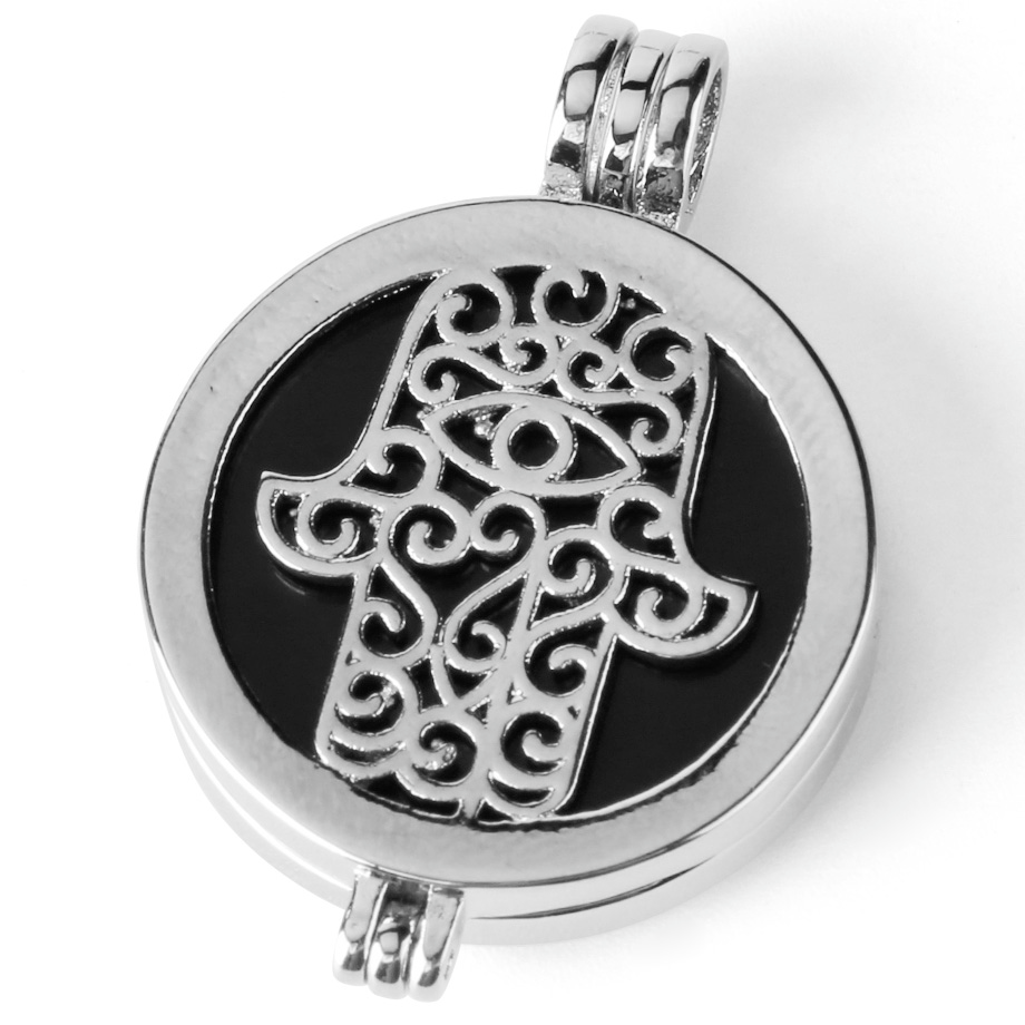 Pendentif Guérison en Onyx "Stabilité & Maîtrise de soi" - Main de Fatma