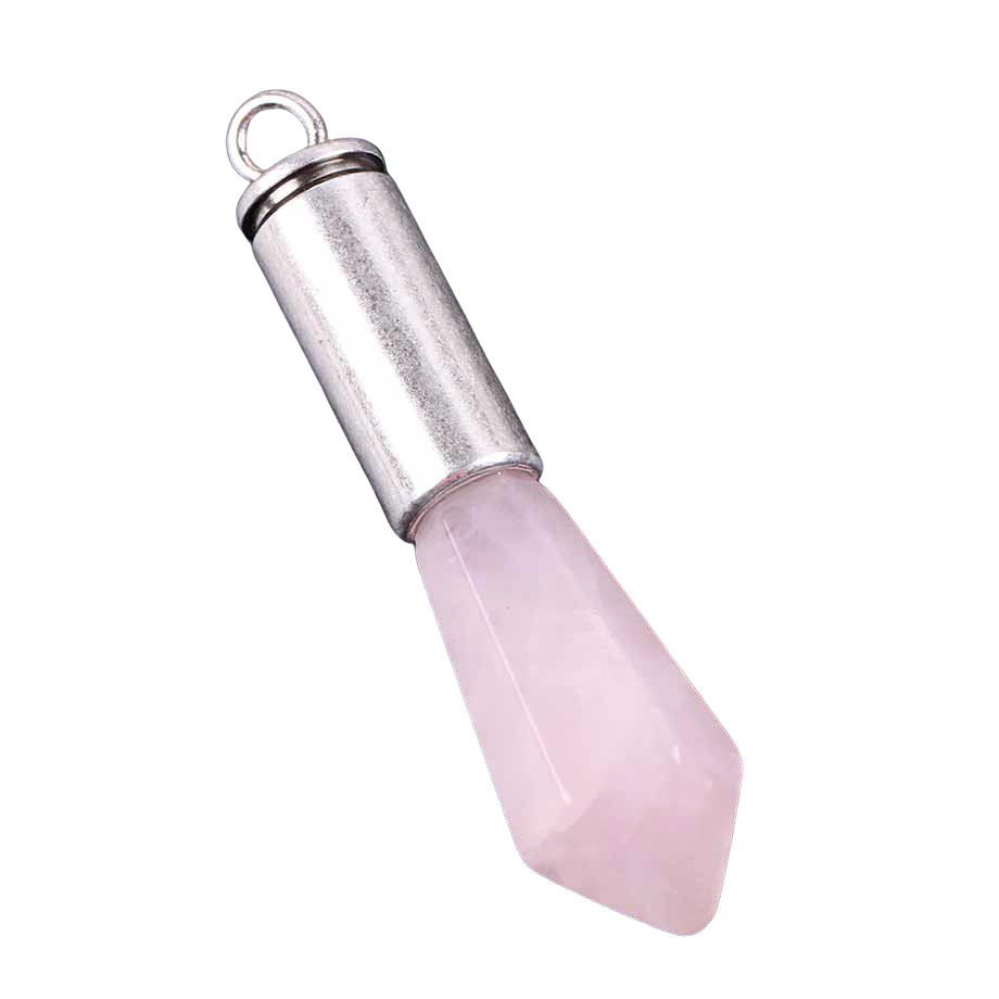 Pendentif Reiki en Quartz rose "Amour & Confiance en soi"