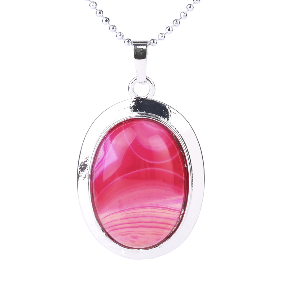 Chaîne et son Pendentif Reiki en Agate feu "Énergie & Sécurité"