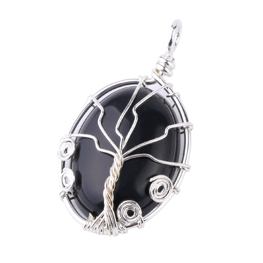 Pendentif Reiki en Onyx "Stabilité & Maîtrise de soi"