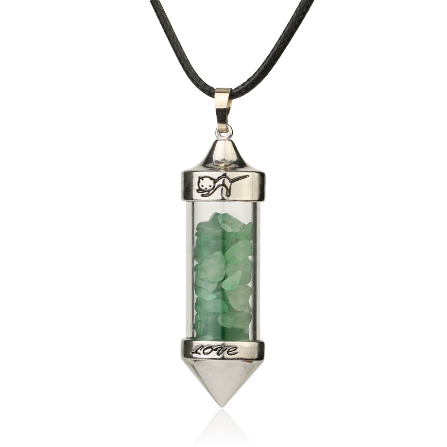 Cordon et son Pendentif en Aventurine "Chance & Fortune"