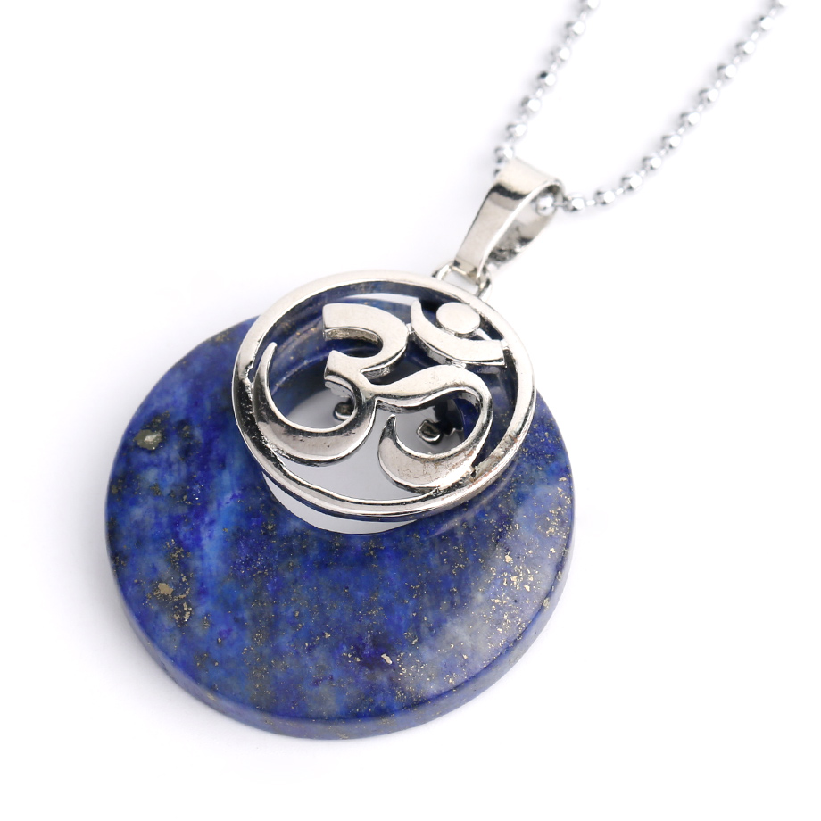 Chaîne et son Pendentif Guérison en Lapis-Lazuli "Santé & Harmonie" - Om