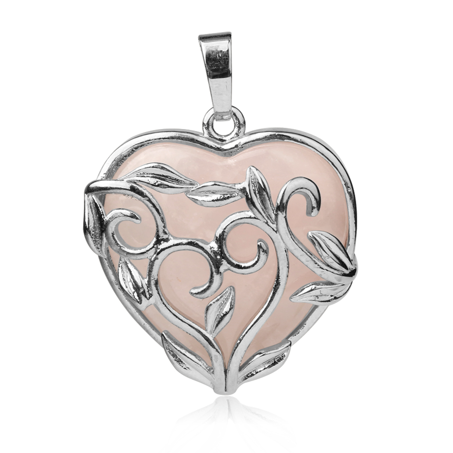 Pendentif Guérison en Quartz rose "Amour & Confiance en soi"