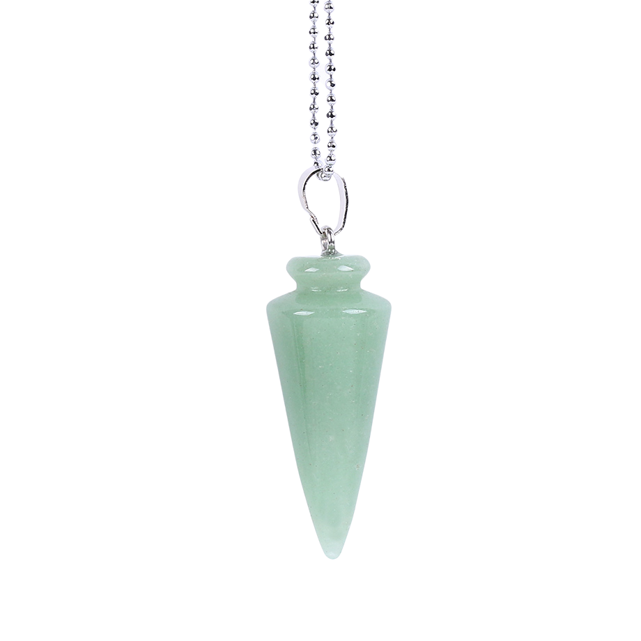 Chaîne et son Pendentif Reiki en Aventurine verte "Développement & Épanouissement"