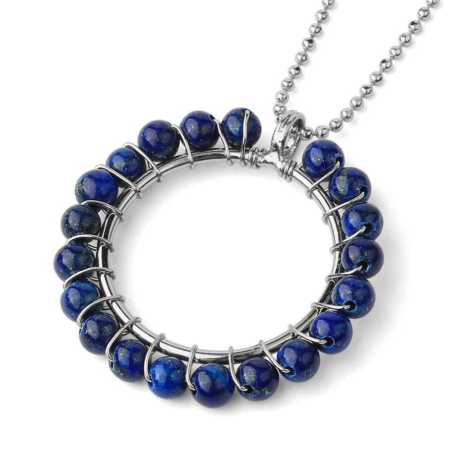 Chaîne et son Pendentif en Lapis-Lazuli "Santé & Harmonie"