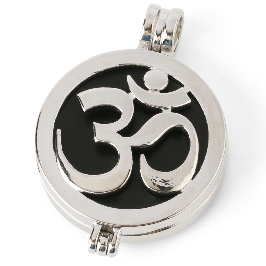 Pendentif Yoga en Onyx "Stabilité & Maîtrise de soi" - Om