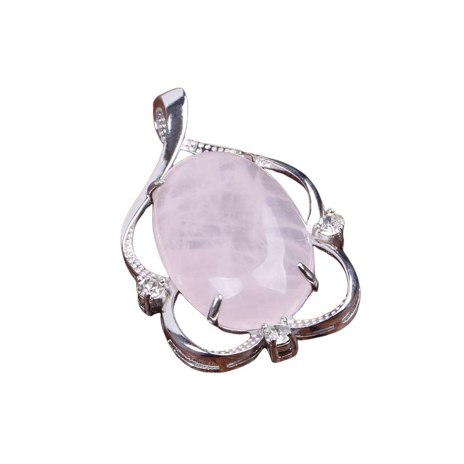 Pendentif Reiki en Quartz rose "Amour & Confiance en soi"