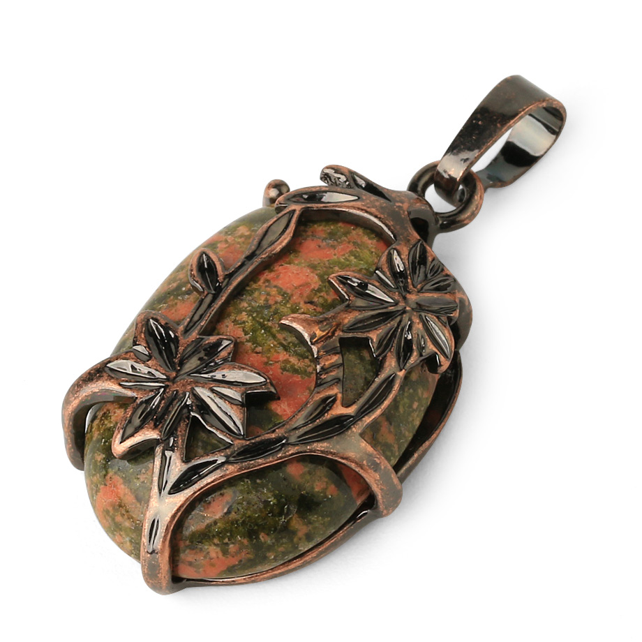 Pendentif en Unakite "Confiance & Sagesse"