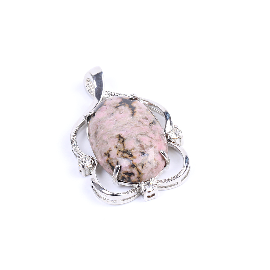 Pendentif Guérison en Rhodonite "Amour & Bienveillance"