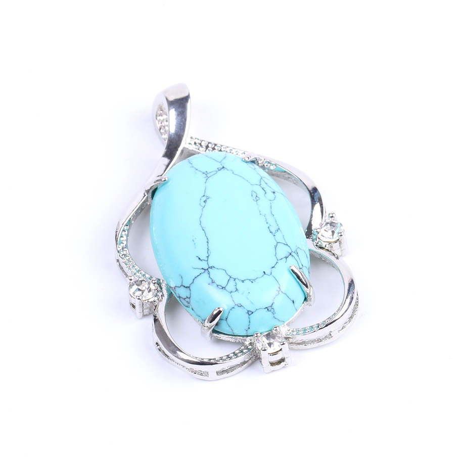 Pendentif Reiki en Turquoise "Stabilité & Empathie"