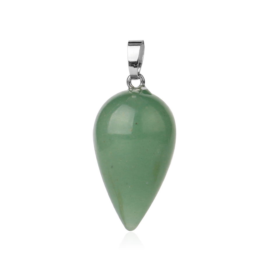 Pendentif Guérison en Aventurine verte "Développement & Épanouissement" - Larme