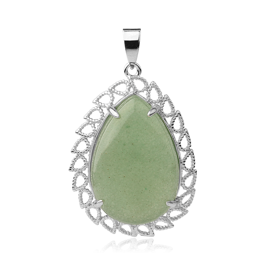 Pendentif Reiki en Aventurine verte "Développement & Épanouissement"