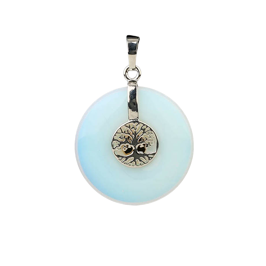 Pendentif Reiki en Opale "Créativité & Spontanéité" - Arbre de vie