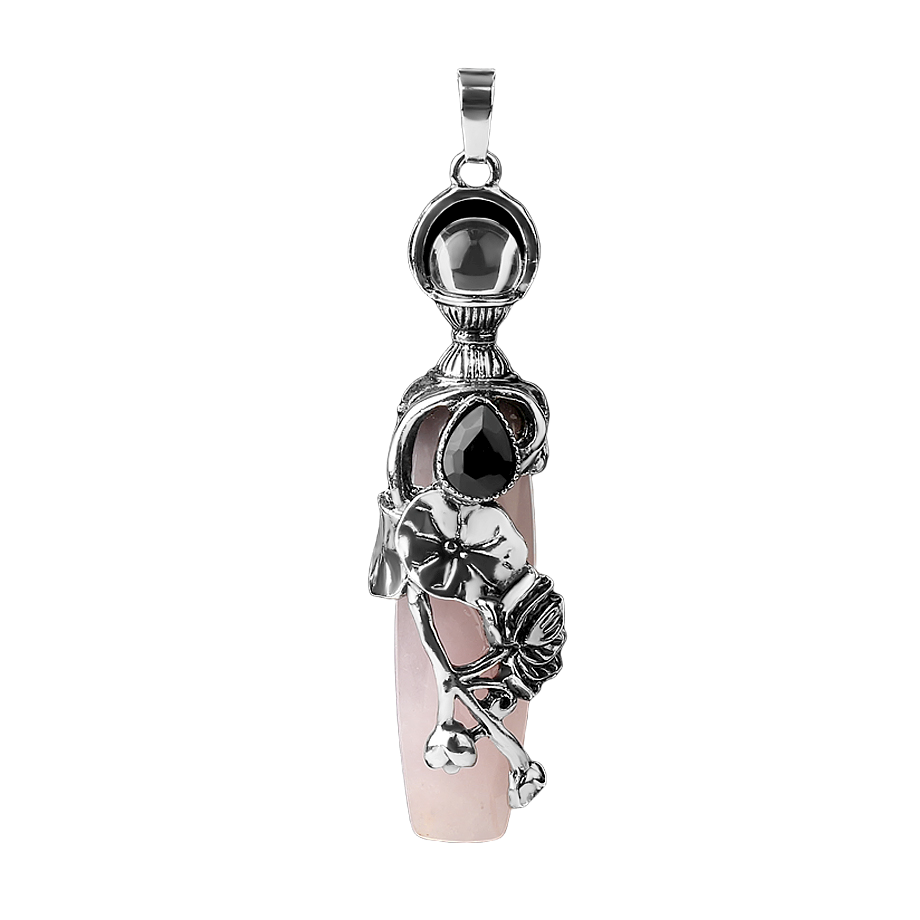 Pendentif Guérison en Quartz rose "Amour & Confiance en soi"