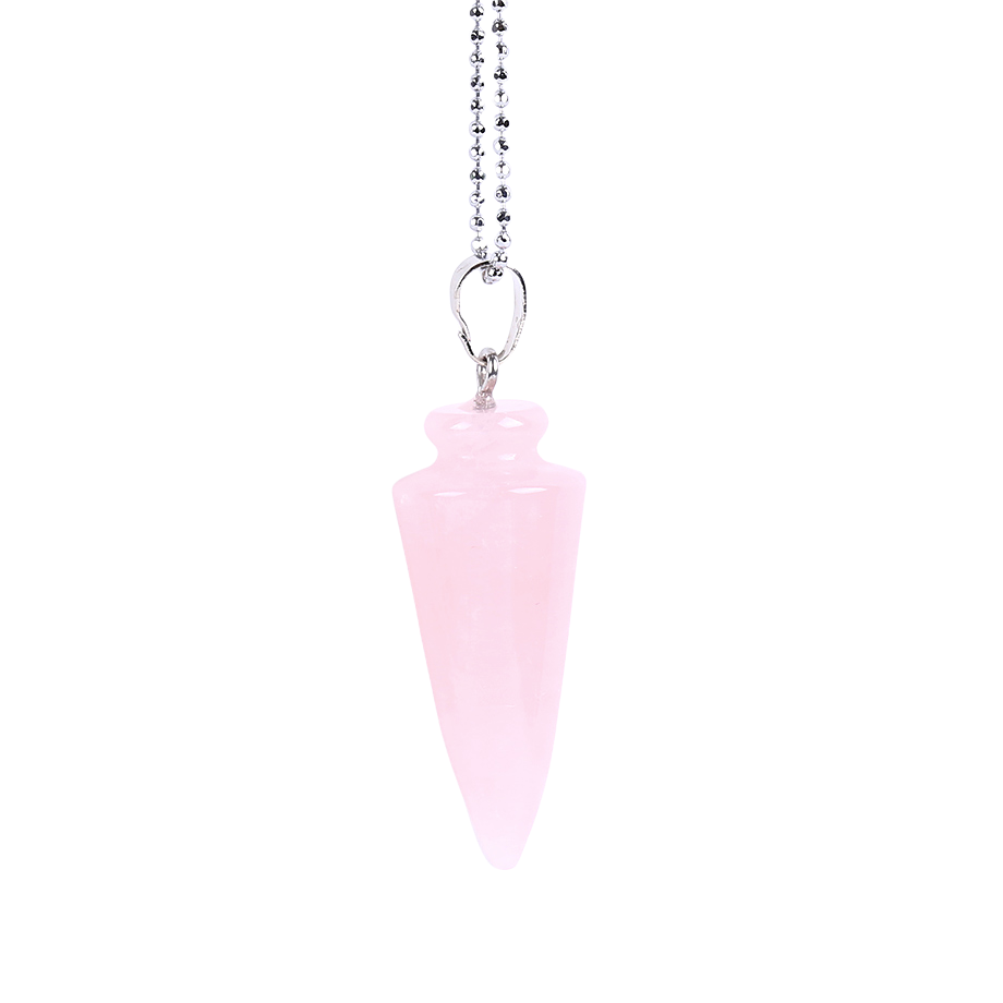 Chaîne et son Pendentif Reiki en Quartz rose "Amour & Confiance en soi"