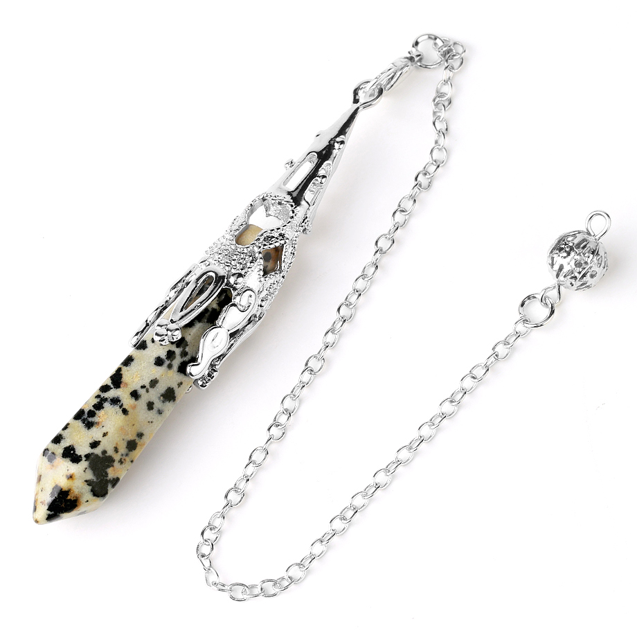 Pendule en Jaspe dalmatien "Protection & Harmonie"