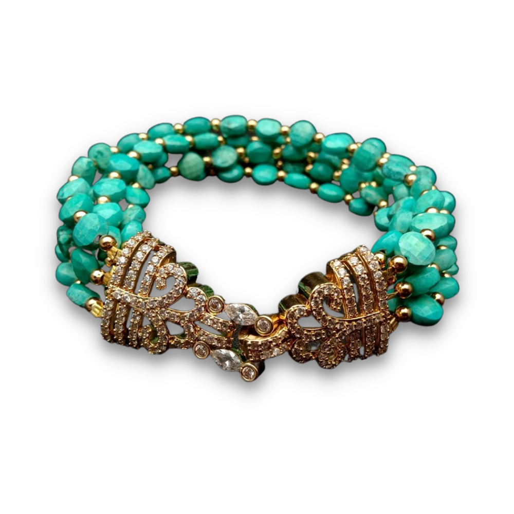 Bracelet en Turquoise "Stabilité & Empathie"