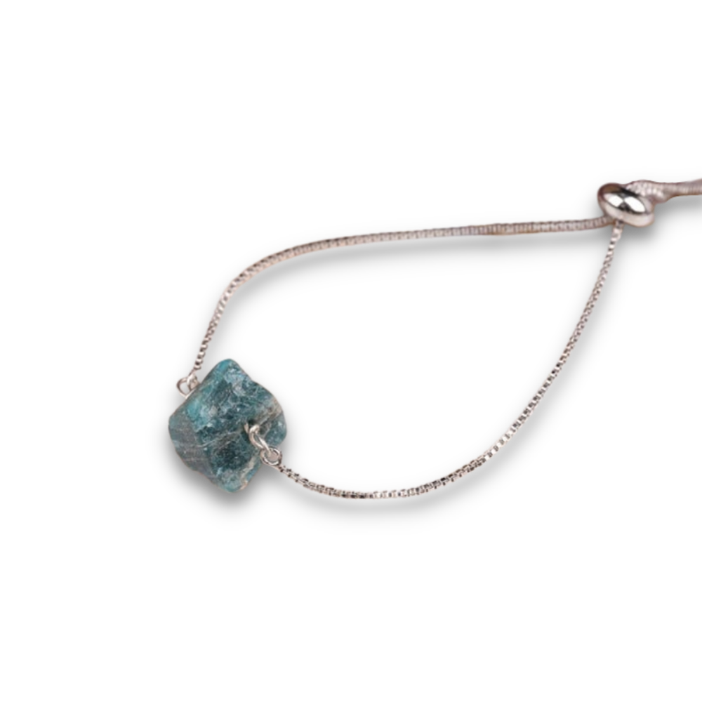 Bracelet en Apatite bleue "Communication & Relaxation"