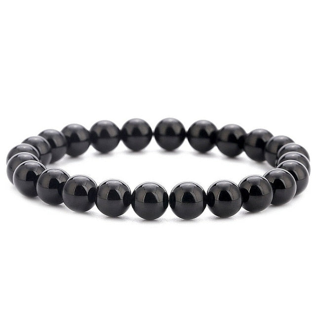 Bracelet Yoga en Onyx "Stabilité & Maîtrise de soi"