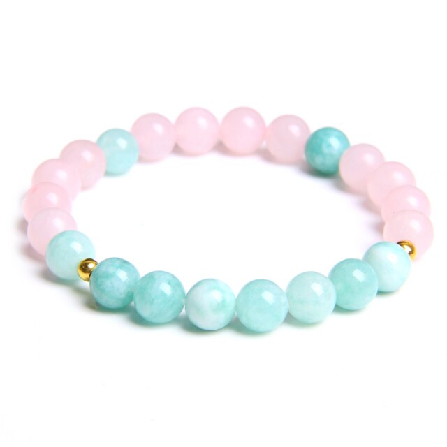 Bracelet en Amazonite "Paix & Courage"