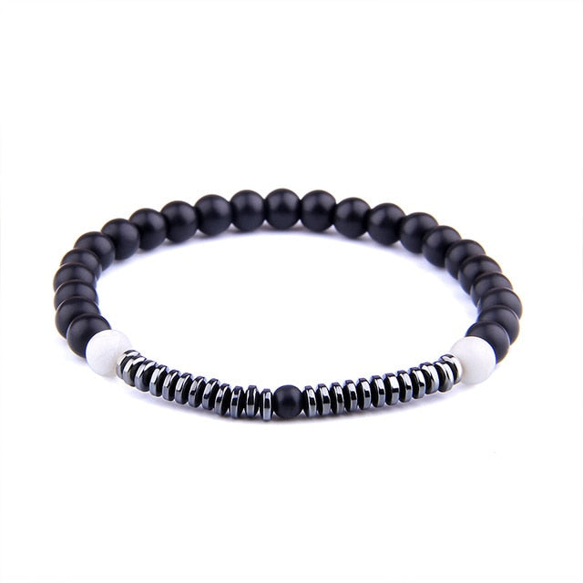 Bracelet Reiki en Onyx "Stabilité & Maîtrise de soi"