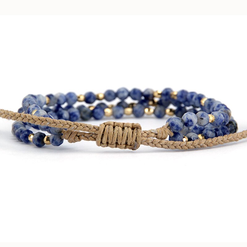 Bracelet en Sodalite "Humilité & Courage"