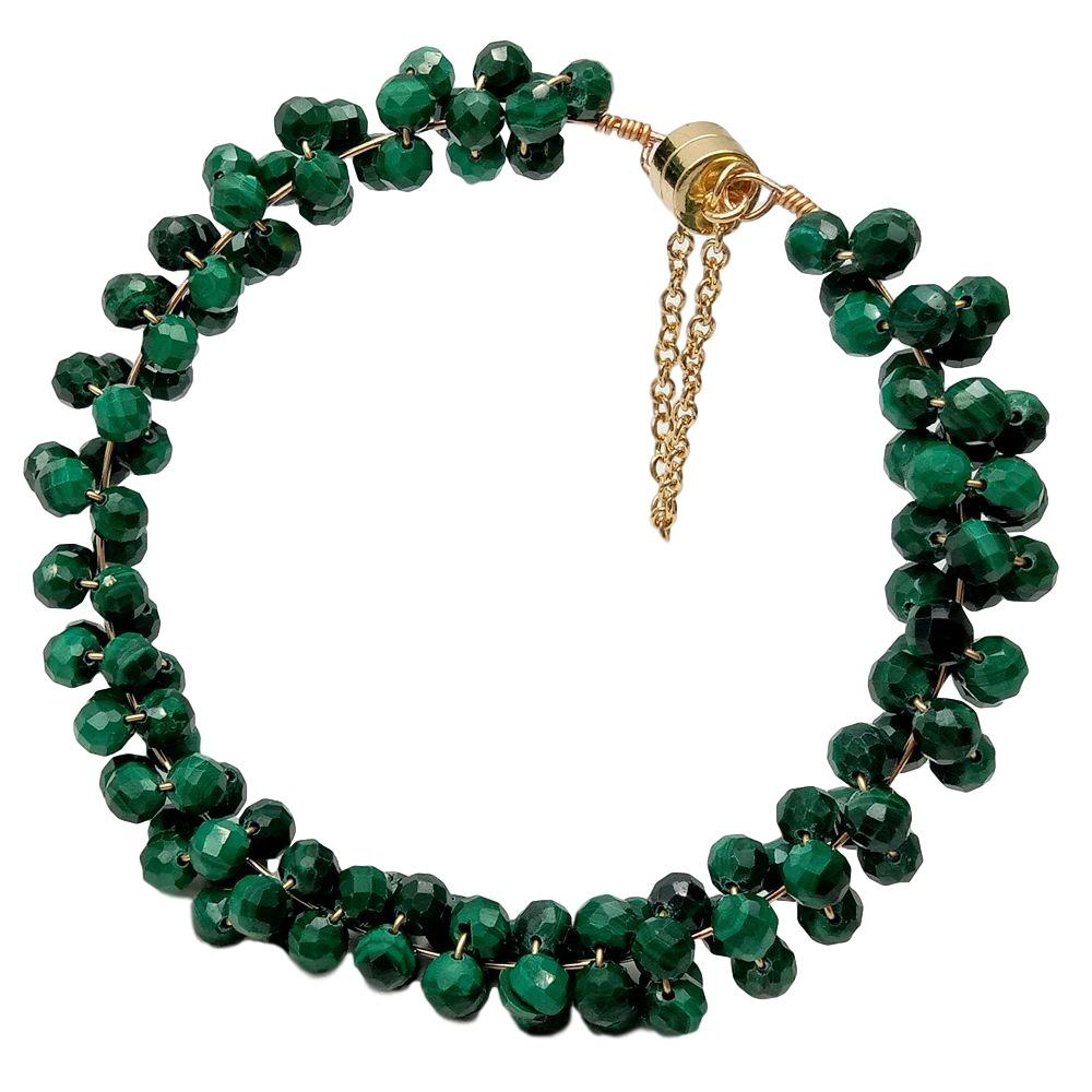 Bracelet en Malachite "Protection & Clairvoyance"