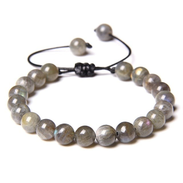 Bracelet Guérison en Labradorite "Protection & Développement" - Ajustable