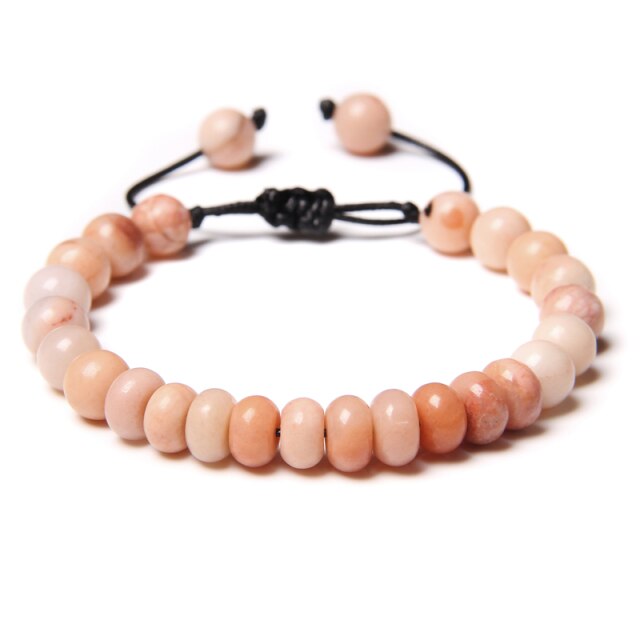 Bracelet en Aventurine rose "Clarté & Positivité" - Ajustable