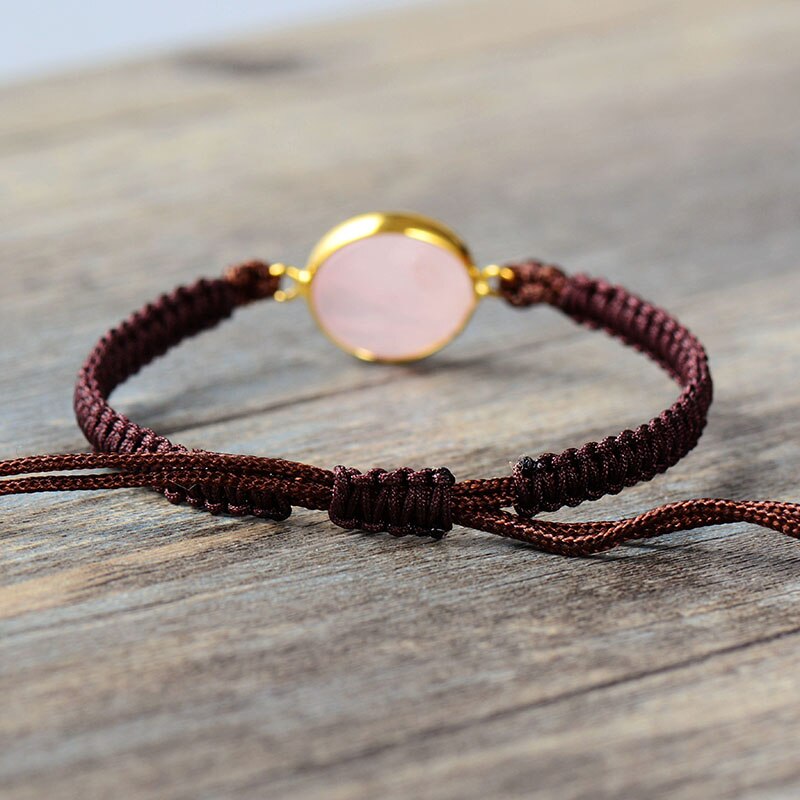 Bracelet en Quartz rose "Amour & Confiance en soi"