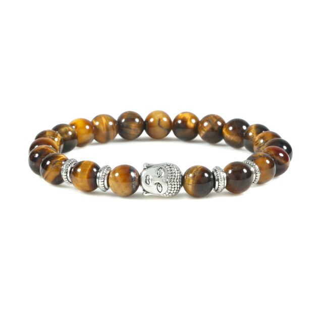 Bracelet en Oeil de tigre "Courage & Audace"