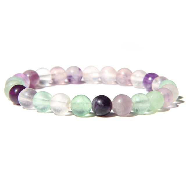 Bracelet Guérison en Fluorite "Stabilité & Clairvoyance"