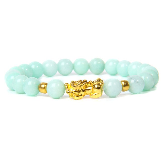 Bracelet en Amazonite "Paix & Courage"