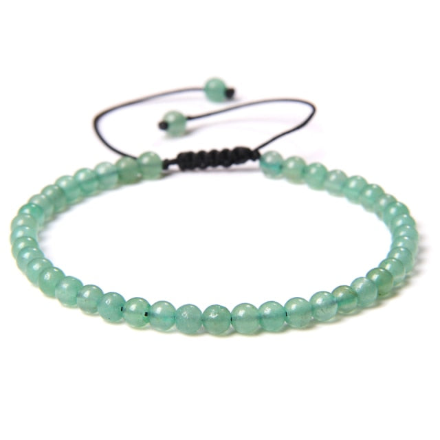 Bracelet Reiki en Aventurine verte "Développement & Épanouissement" - Ajustable