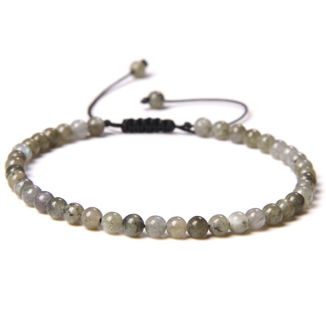 Bracelet Reiki en Labradorite "Protection & Développement" - Ajustable