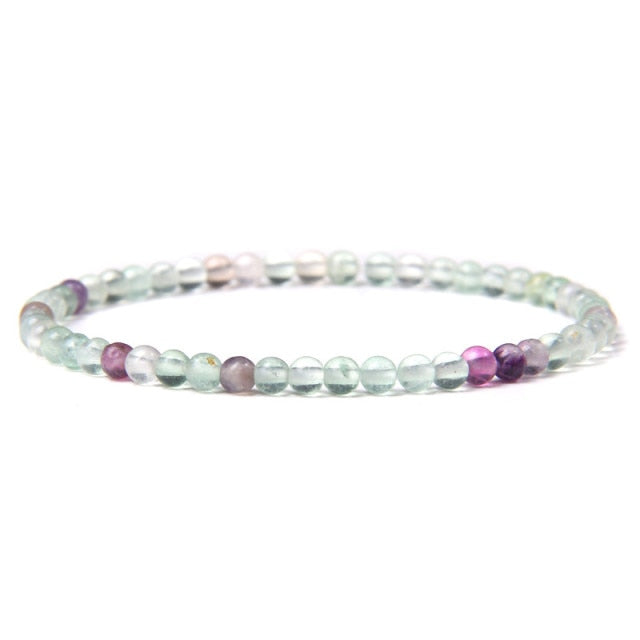 Bracelet Yoga en Fluorite "Stabilité & Clairvoyance"