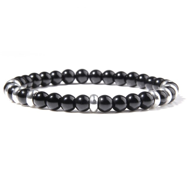 Bracelet Reiki en Onyx "Stabilité & Maîtrise de soi"